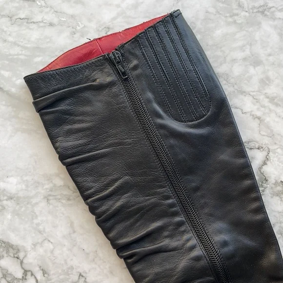 JOANNE MERCER | Knee high heeled pointed toe boots - Picture 5 of 10